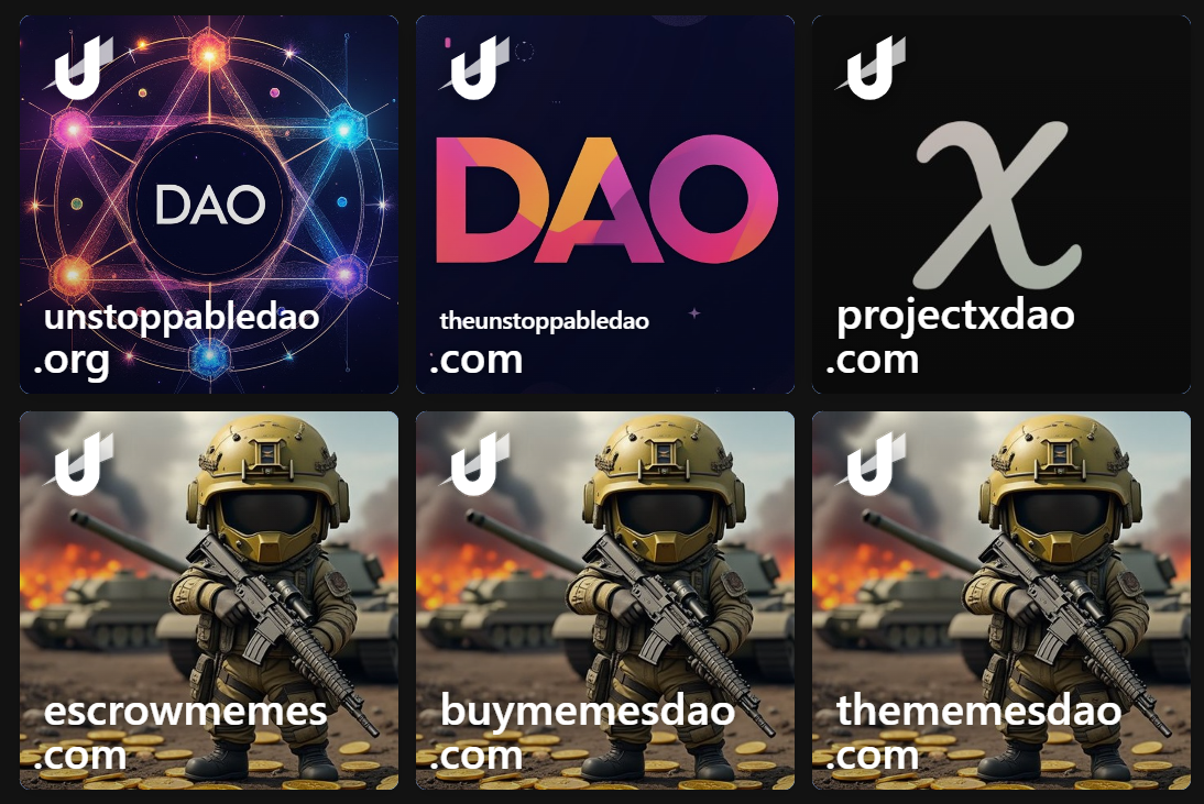 Domains on the blockchain